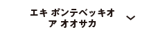 エキ ポンテベッキオ ア オオサカ