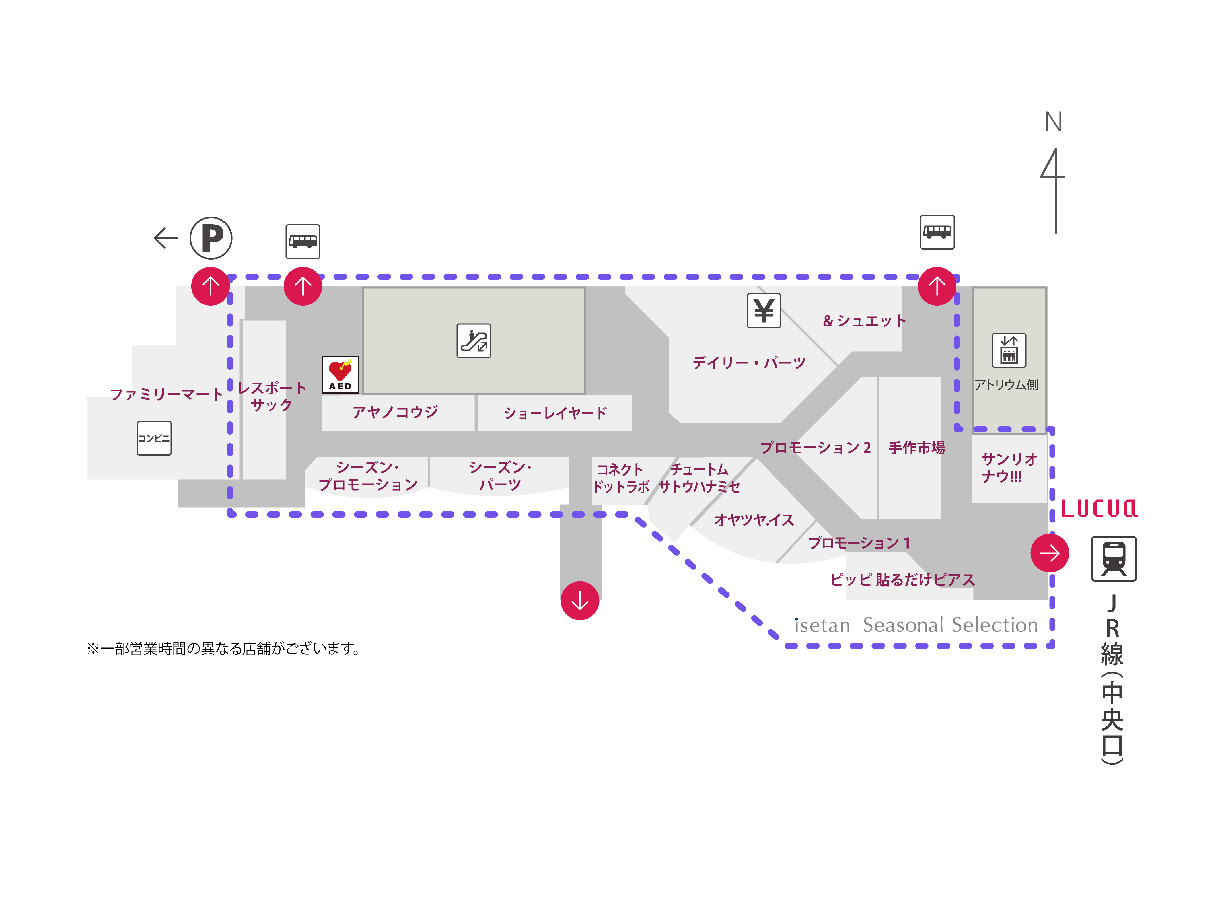 ルクア イーレ 1F フロアマップ - LUCUA osaka（ルクア大阪）