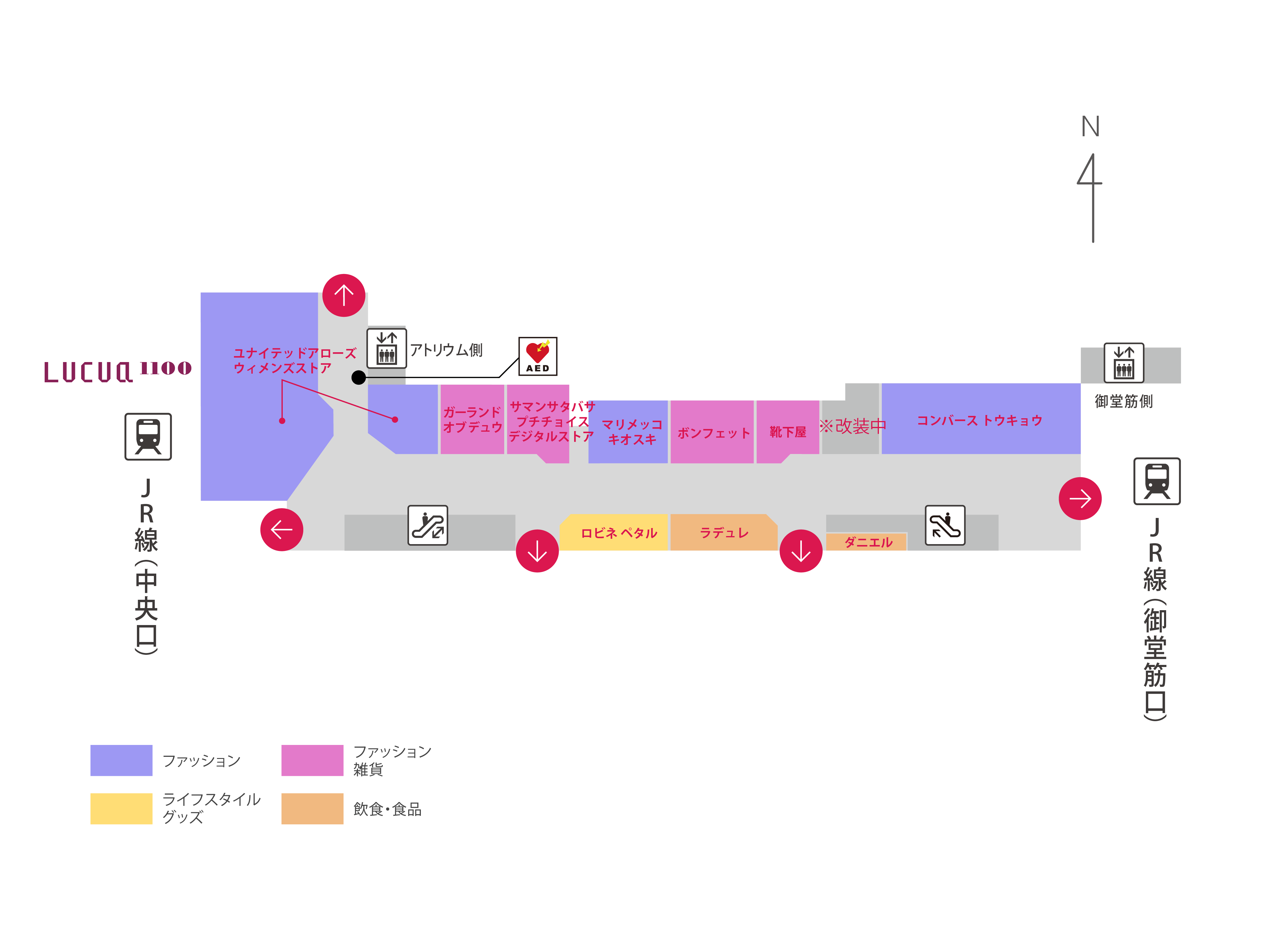 ルクア 1fフロアマップ Lucua Osaka ルクア大阪