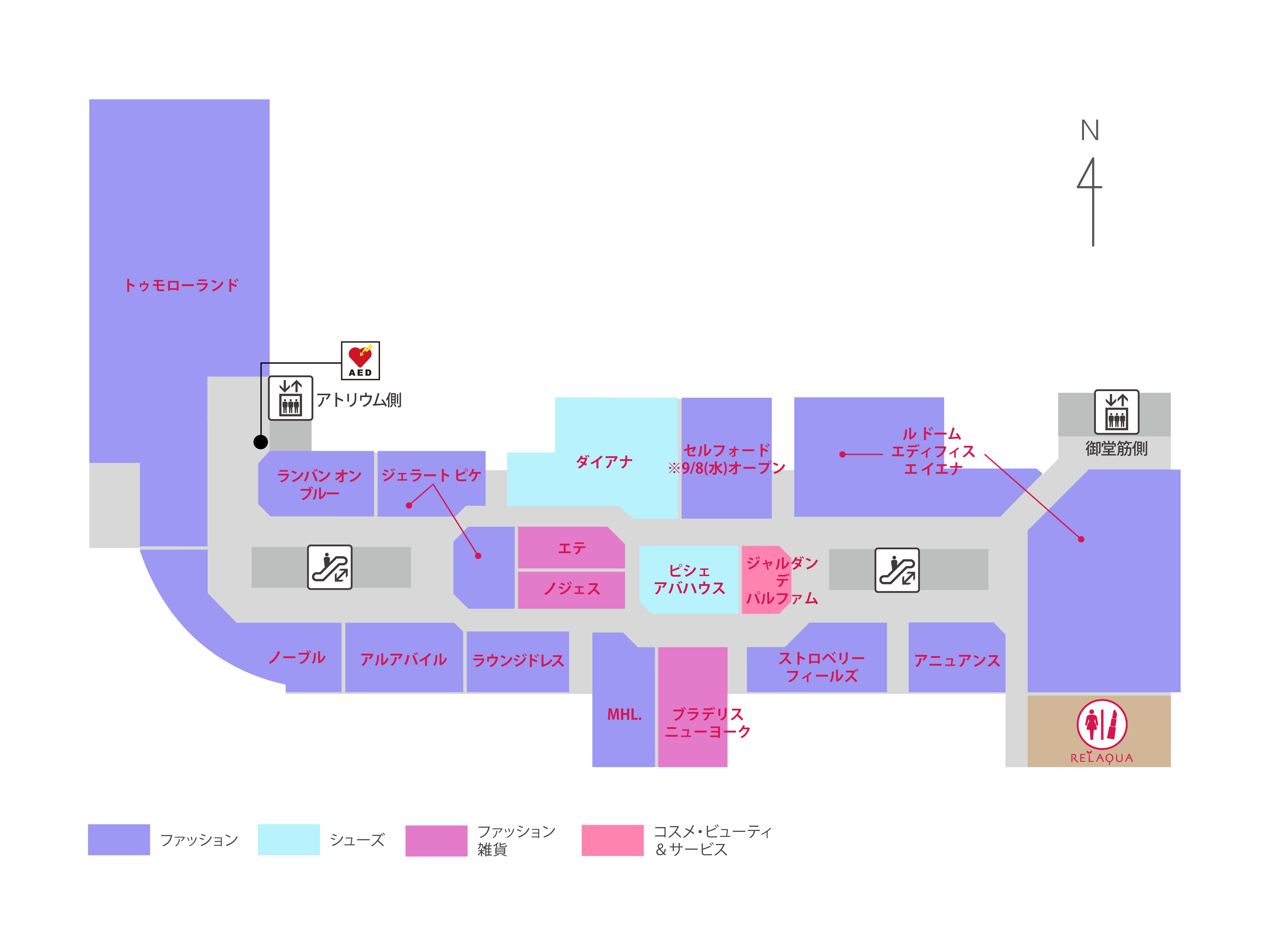 ルクア 4f フロアマップ Lucua Osaka ルクア大阪